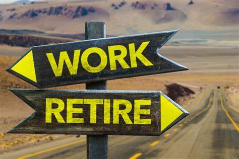 retirement and work signs